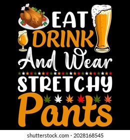 Happy Thanksgiving Day vector  t-shirt design that are perfect for coffee mug, poster, cards, pillow cover, sticker, Canvas design, and Musk design.