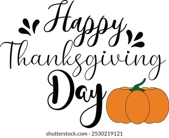 happy thanksgiving day vector t-shirt design