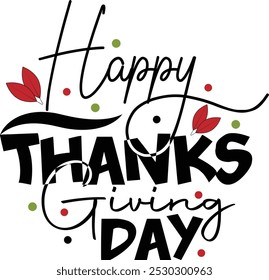 happy thanksgiving day  vector t-shirt design