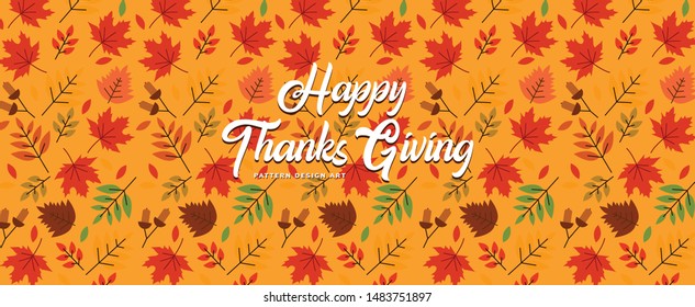 happy thanksgiving design pattern for wallpaper