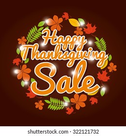 happy thanksgiving design, vector illustration eps10 graphic 