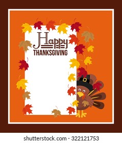 happy thanksgiving design, vector illustration eps10 graphic 