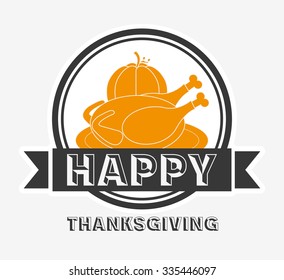 happy thanksgiving design, vector illustration eps10 graphic 