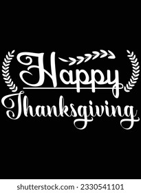 Happy thanksgiving EPS file for cutting machine. You can edit and print this vector art with EPS editor.