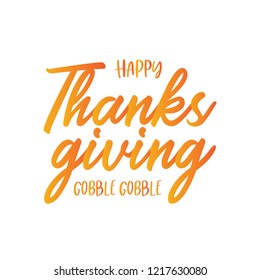 Happy Thanksgiving Fall Autumn Background Border Vector Illustration