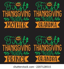 Happy Thanksgiving, Happy Fall T shirt and SVG design bundle. autumn thanksgiving bundle, hello fall pumpkin designs. Thanksgiving Quotes t shirt Design, Vector EPS Editable Files Bundle.