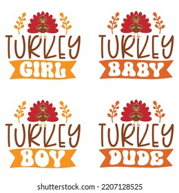 Happy Thanksgiving, Happy Fall T shirt and SVG design bundle. autumn thanksgiving bundle, hello fall pumpkin designs. Thanksgiving Quotes t shirt Design, Vector EPS Editable Files Bundle.