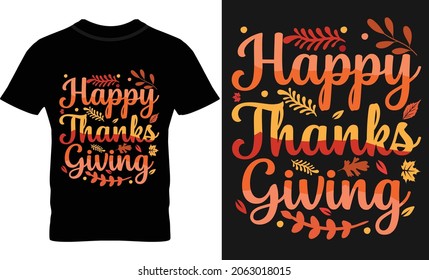 Happy thanksgiving, funny t shirt design