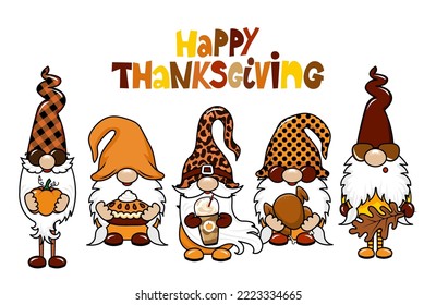 Happy Thanksgiving gnomes and