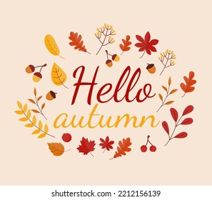 happy thanksgiving greeting background with maple leaves or leaf Vector illustration for Thanksgiving autumn, harvest festival. Template for poster, banner, cards