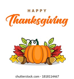 Happy Thanksgiving Greeting Card Art Square Template