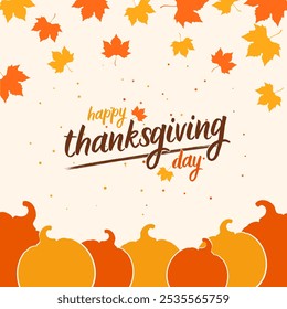 Happy Thanksgiving greeting card, invitation card, posters or flyers set. Thanksgiving meal vector. Thanksgiving set of meal, pumpkin and turkey. Thanksgiving banner social media post.
