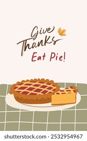 Happy Thanksgiving greeting card. Happy Thankgiving invitation card vector. Thanksgiving posters or flyers. Thanksgiving social media post vector illustration. 