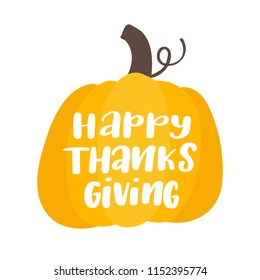 Happy Thanksgiving! Holiday vector card 