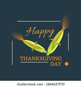 Happy Thanksgiving Holiday Vector Text Background