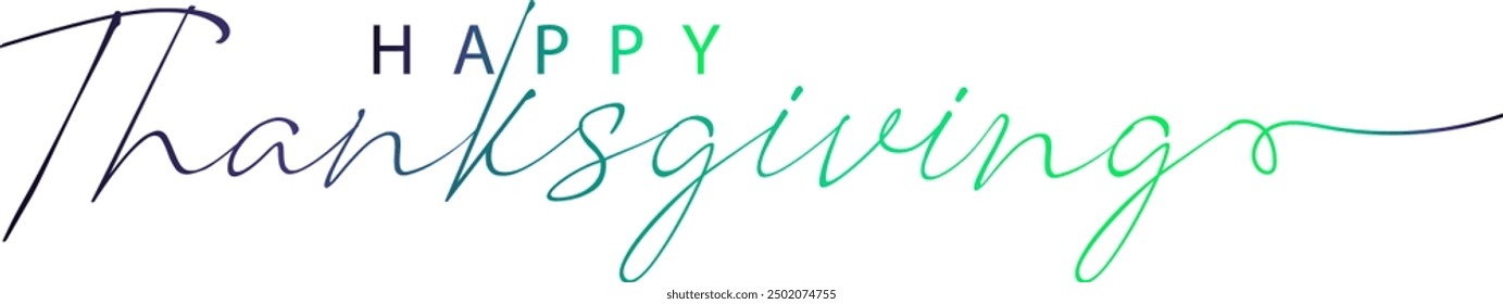 Happy Thanksgiving lettering background, card. Vector, Happy Thanksgiving text