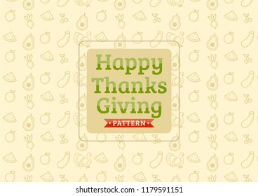 Happy Thanksgiving Pattern