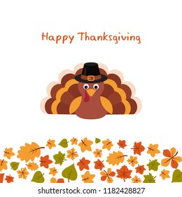 Vector Illustration Happy Thanksgiving Celebration Design Stock Vector ...