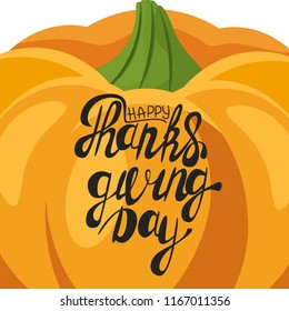 Happy Thanksgiving Pumpkin Icon Illustration Fall Autumn Harvest Thanksgiving Illustration. Vector eps 10.