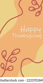 Happy Thanksgiving simple banner design element