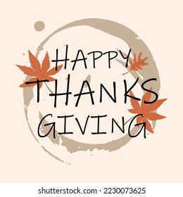 Happy Thanksgiving-Slogan, Typografie-Design, Vektorgrafik, für T-Shirt, Hintergrund, Web-Hintergrund, Poster und mehr.