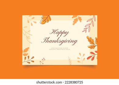 happy thanksgiving template card,vector illustration eps 10