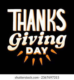Happy Thanksgiving t-shirt design. Happy Thanksgiving lettering design. Thanksgiving  design