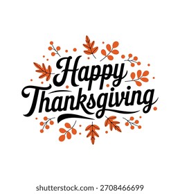 Happy Thanksgiving typography design vector illustration