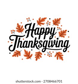Happy Thanksgiving typography design vector illustration