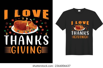 Happy Thanksgiving typography Trendy vector print-ready t-shirt Design. I was thinner before dinner, retro vintage best Holyday t-shirt design, funny Thanksgiving Day turkey Lovers t-shirt design.   