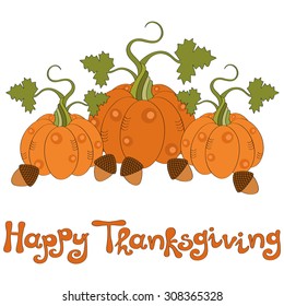 Happy thanksgiving vector background 