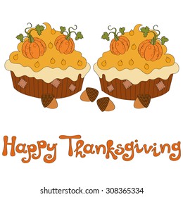 Happy thanksgiving vector background 