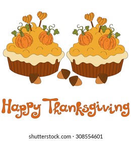 Happy thanksgiving vector background 