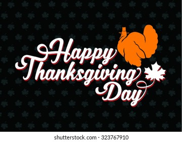  Happy Thanksgivings Day , Vector Illustration