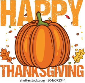 Happy Thanksigiving Tshirt Design template