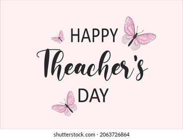 happy theacher's day butterflies and daisies positive quote flower design margarita 
mariposa
stationery,mug,t shirt,phone case fashion slogan  style spring summer sticker and etc Tawny Orange Monarch