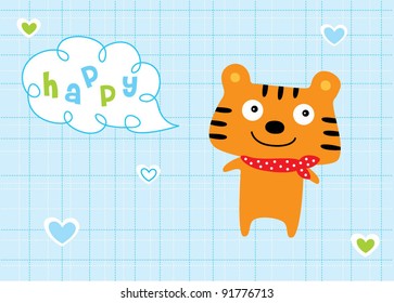 happy tiger