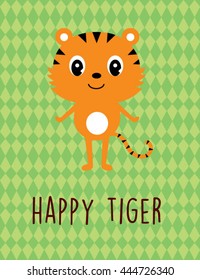 happy tiger card