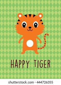 happy tiger card