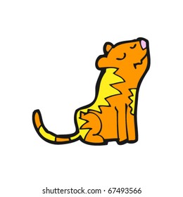 happy tiger cartoon