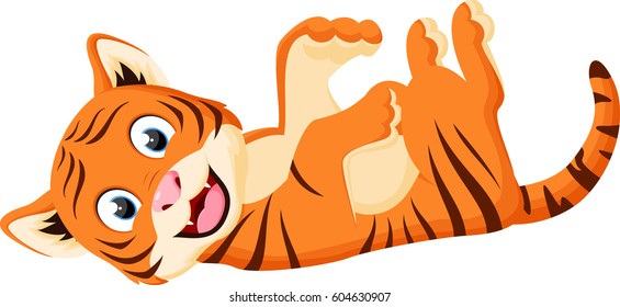 Happy Tiger Cartoon playing 