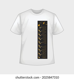 Happy time Typography Vector T-shirt design template graphic