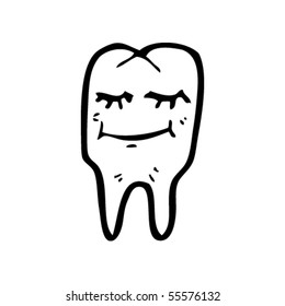 happy tooth cartoon