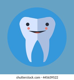 Happy tooth icon 