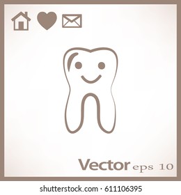 Happy Tooth. Icon.