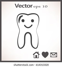 Happy Tooth. Icon.