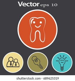 Happy Tooth. Icon.
