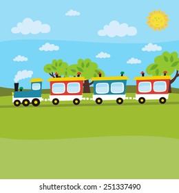happy  train card