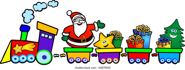 12,553 Santa in a train Images, Stock Photos & Vectors | Shutterstock