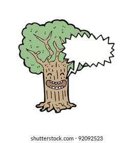happy tree cartoon character